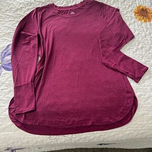 RBX Women's Long Sleeve Top - Rich Burgundy